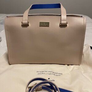 Kate Spade Cream/Blue Interior Medium Satchel